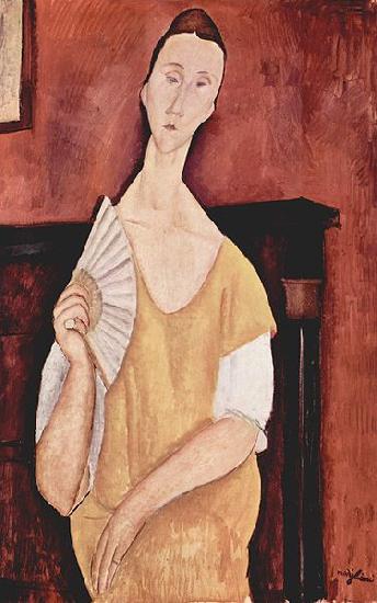 Amedeo Modigliani Woman with a Fan France oil painting art